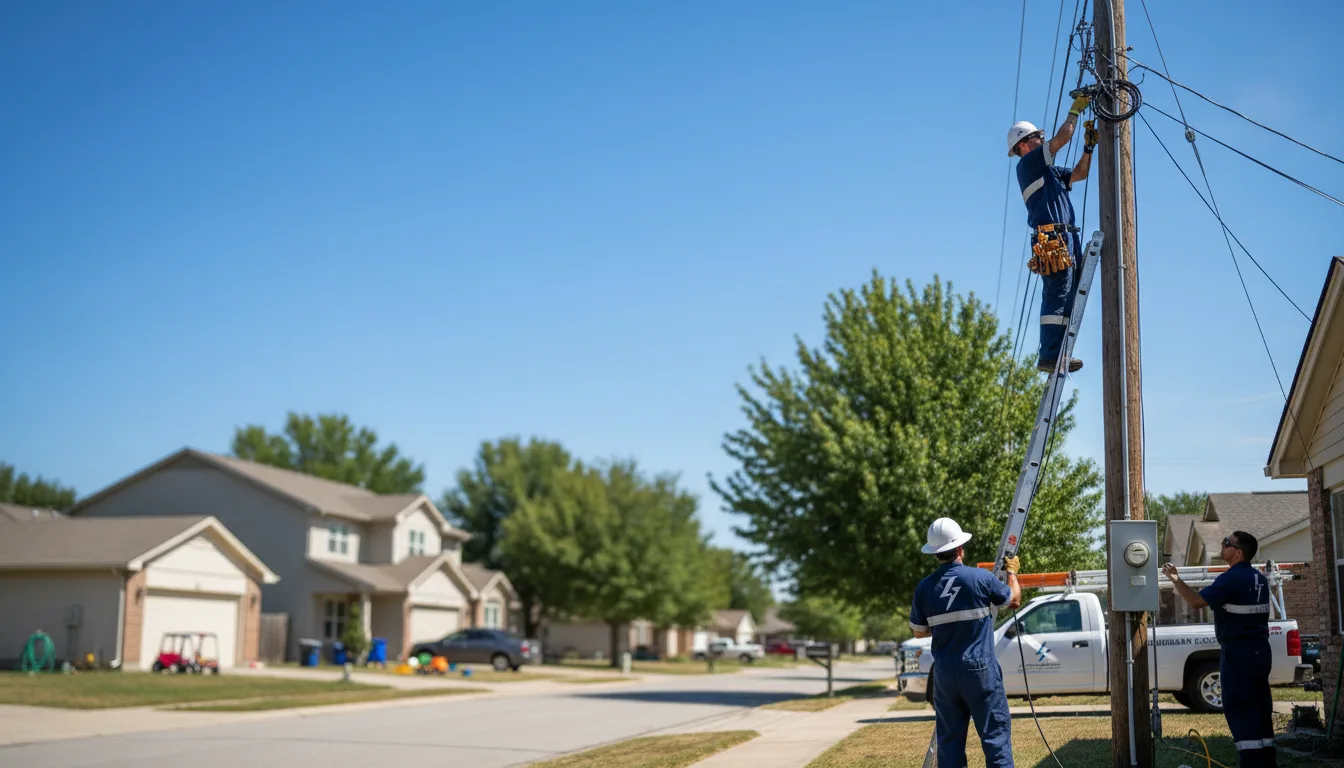 Residential electrician providing installation services in Hansen, ID